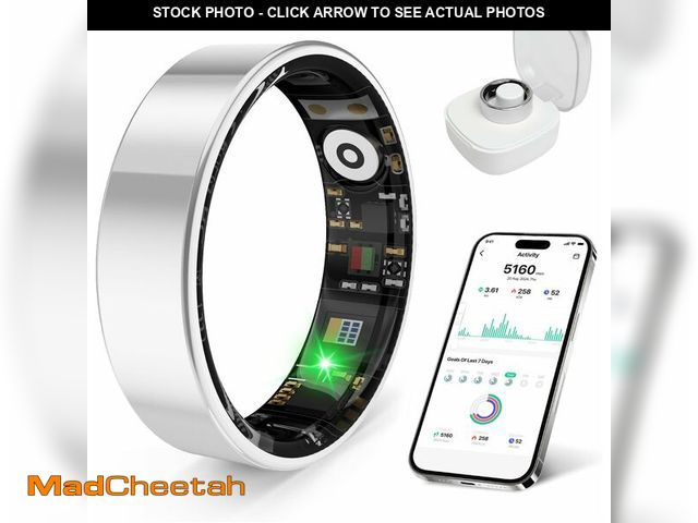 Lot 74-13777046 - prxxhri Smart Health Ring, Featuring Stress and Sleep Monitoring Functions, Compatible with iOS and ...