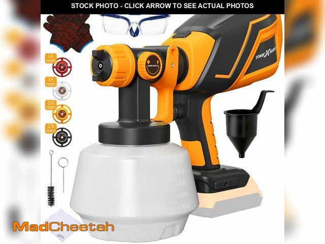 Lot 74-14207569 - Cordless Paint Sprayer for Dw 20V MAX Battery, Electric Paint Sprayer with 1200ML,Easy to Clean,Adju...
