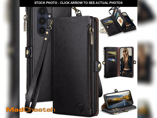 Lot 74-12315403 - XcaseBar Compatible with Samsung Galaxy A16 5G Wallet case with Zipper Credit Card HolderÃ£â¬ÂRFID...