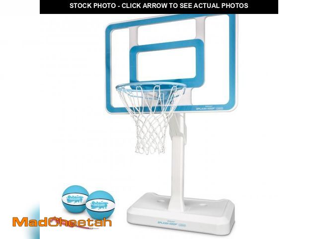 Lot 74-12200402 - GoSports Splash Hoop Legend Pool Basketball Hoop Game with Water Weighted Base, Adjustable Height, a...