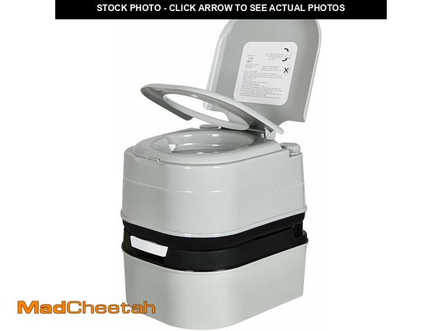 Lot 74-12760633 - YITAMOTOR Portable Toilet Camping Porta Potty with Paper Collection 6.34 Gallon, Indoor Outdoor RV T...