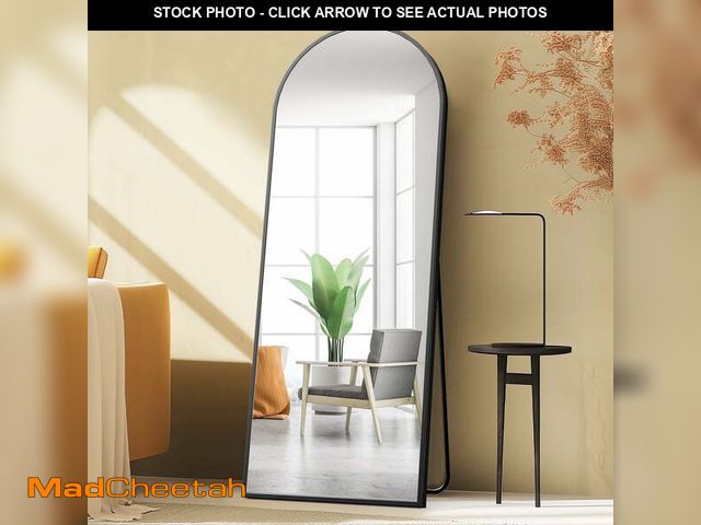 Lot 74-14586764 - CONCETTA 64"x21" Arched Full Length Mirror, Full Body Standing Mirror Floor Mirrors, Black - UNUSED