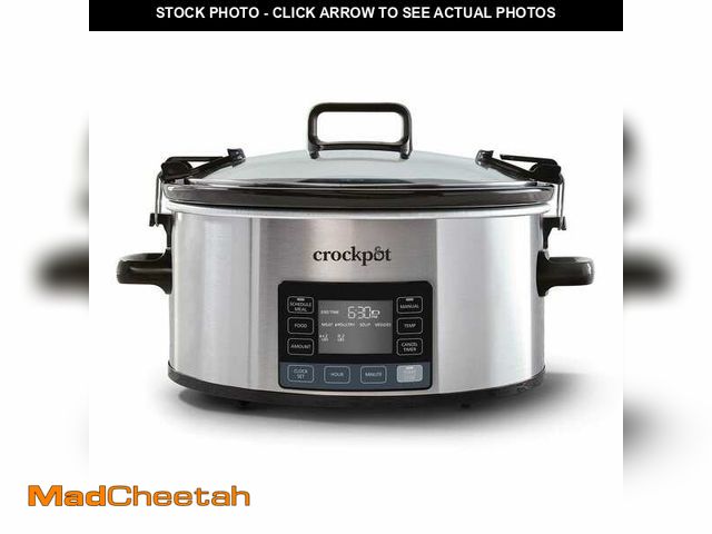 Lot 74-14242898 - Crock-Pot 7 qt. Stainless Steel Programmable Slow Cooker - UNUSED