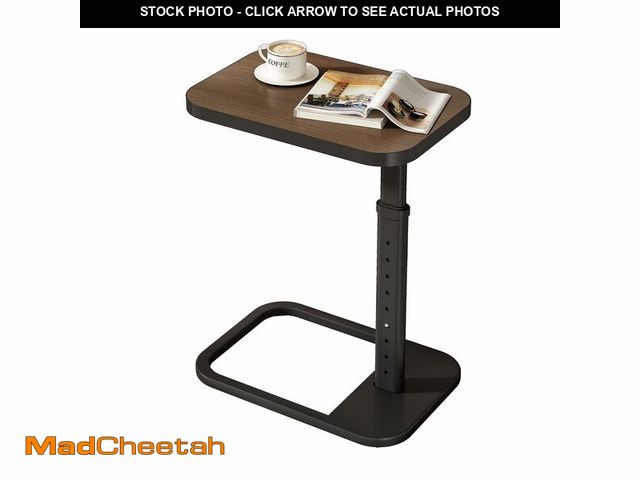 Lot 74-14049650 - Kitstorack Adjustable Height C-Shaped End Table, 9-Level Side Table with Thickened Metal Rounded Edg...