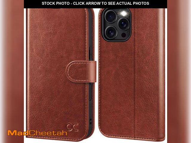 Lot 74-12440330 - OCASE Compatible with iPhone 16 Pro Max Wallet Case, PU Leather Flip Folio Case with Card Holders RF...