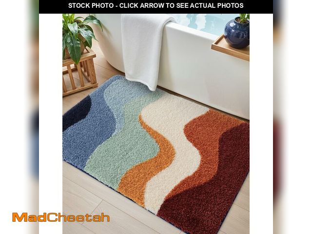 Lot 74-14266299 - DEXI Bathroom Rug Washable, 43x24 Non Slip Bath Large Mat Absorbent, Soft Plush Microfiber Bathmat Q...