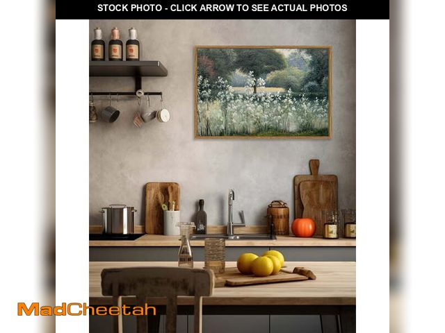 Lot 74-13781133 - Drsoum Framed 24x36in Landscape Canvas Wall Art Forest Vintage Classical Framed Painting Room Decor ...