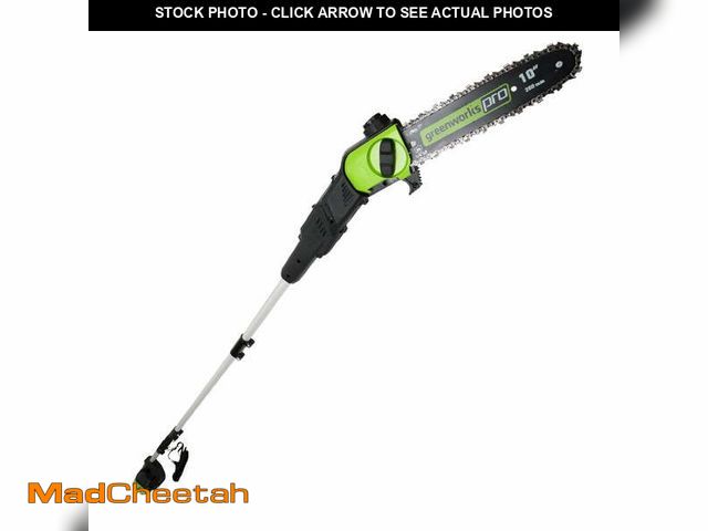 Lot 74-12804841 - Greenworks 10" 80 V Cordless Battery Powered Pole Saw,Up to 14FT(Tool Only) - USED