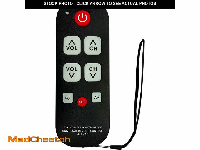 Lot 74-14065793 - Universal Big Button TV Remote for Seniors, Elderly - Simple Remote - Easy to Use and Set Up with Au...