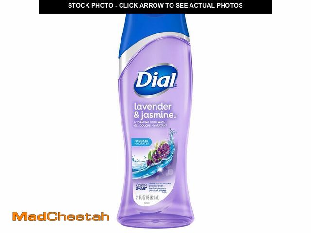 Lot 74-12711126 - Dial Body Wash, Lavender &amp; Jasmine, 21 Ounces (Count of 3) - USED