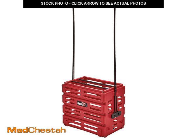 Lot 74-13774703 - Tourna Ballport Tennis Ball Hopper Holds 80 Balls Durable and Lightweight - Red - UNUSED