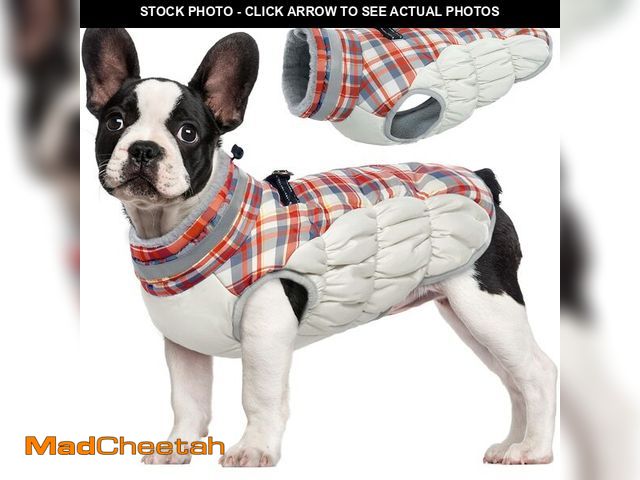 Lot 74-12972289 - FUAMEY Dog Coat for Small Dogs,Waterproof Dog Winter Jacket with Harness Built in Puppy Cold Weather...