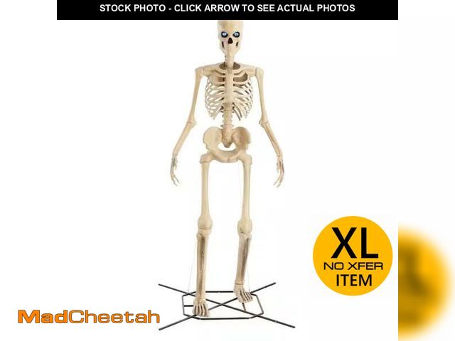 Lot 74-12899743 - 12 Ft. Grave &amp; Bones Giant-Sized Skelly with Lifeeyes LCD Eyes H5 - UNUSED