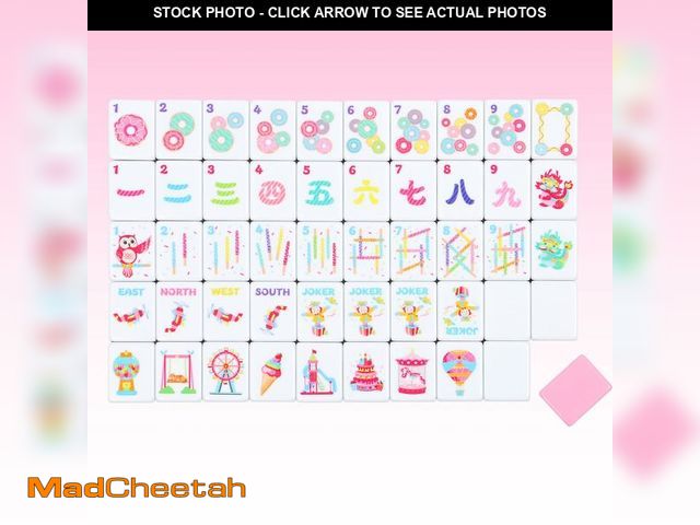 Lot 74-14300072 - My Mahjong Trove 160 Pink American Printed Mahjong Game Set with Carrying Bag and Accessories, 1.2Ã¢...