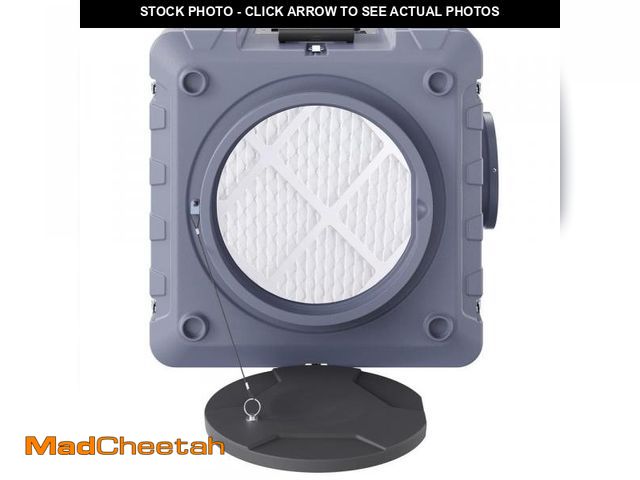 Lot 74-12032514 - SKYSHALO Air Scrubber with 3-Stage Filtration 2150 sq. ft. HEPA - Type Air Scrubber in Gray with Por...