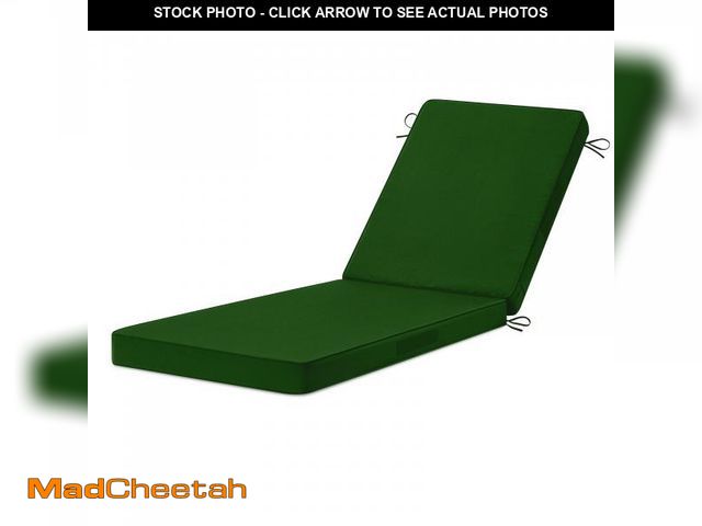 Lot 74-12307837 - HOMELYSIAN Chaise Lounge Cushions Outdoor, 72"x21"x3" Triple-Waterproof Outdoor Chair Cushion with R...