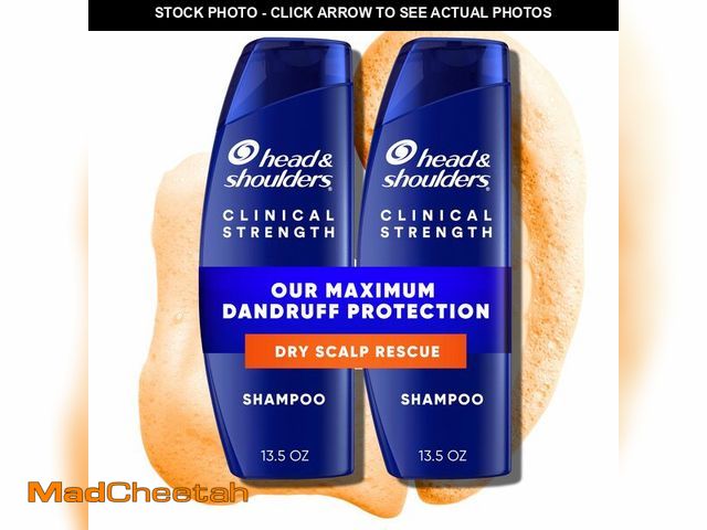 Lot 74-14060189 - Anti-Dandruff Shampoo with 1% Selenium Sulfide, Clinical Strength Dry Scalp Rescue Shampoo Twin Pack...