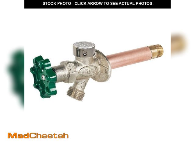 Lot 74-12784103 - Prier Products 1/2 in. x 10 in. Brass MPT x SWT Heavy-Duty Frost Free Anti-Siphon Outdoor Wall Hydra...