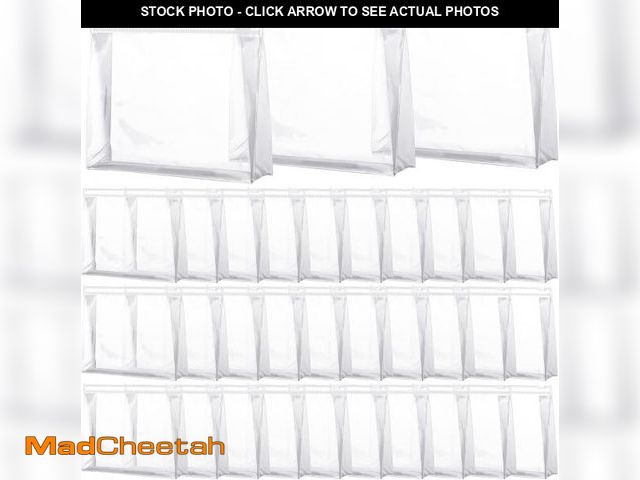 Lot 74-11559186 - Xuniea 50 Pieces Mini Clear Makeup Bag Small Clear Zipper Pouch Travel Bag for Toiletries Plastic Co...