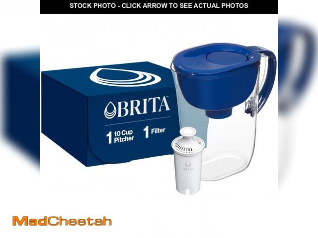 Lot 74-12433956 - Brita Large Water Filter Pitcher for Tap and Drinking Water with SmartLight Change Indicator, Includ...