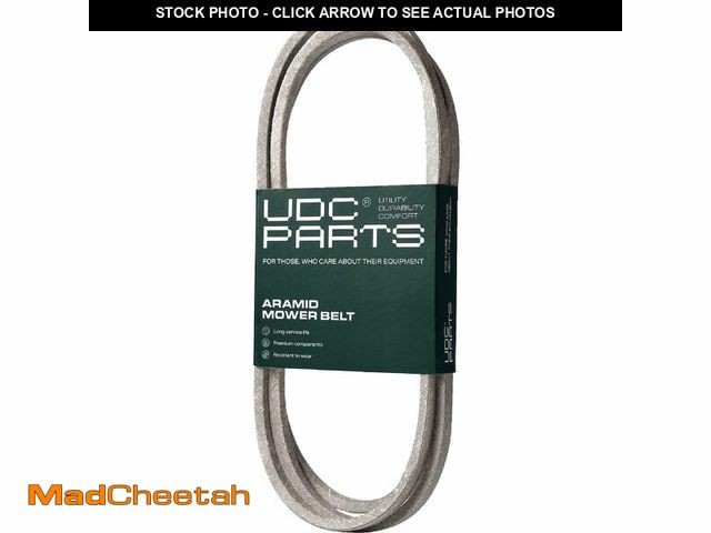 Lot 74-14154107 - UDC Parts GX24154 Mower Drive Belt Replacement for John Deere D105 E100 X105 X106 Lawn Tractors/Aram...