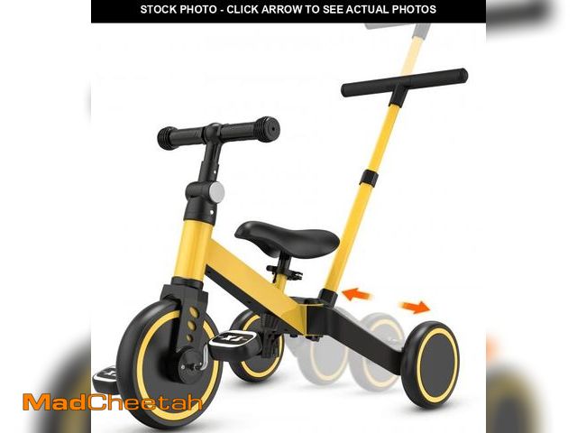 Lot 74-12154821 - TNTANTS 4 in 1 Toddler Bike, Kids Tricycle for 1-5 Years Old, Toddler Tricycle for Boy Girl, Baby Ba...