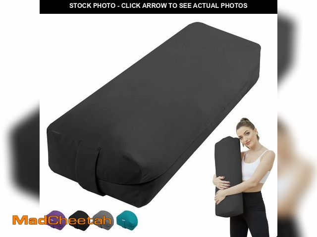 Lot 74-12608270 - TokSay Rectangular Yoga Bolster Pillow, Meditation Pillow for Yin &amp; Restorative Yoga, Filled wit...