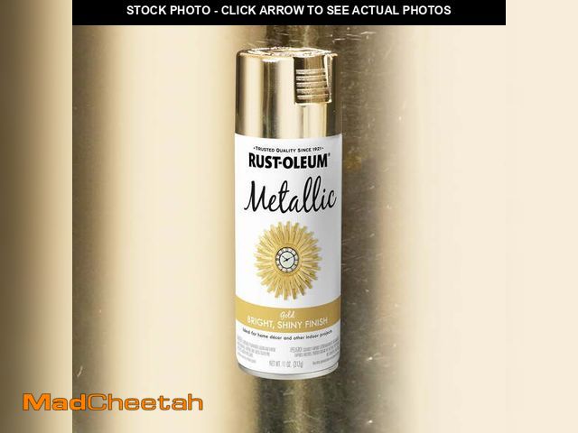 Lot 74-14445242 - (SET OF 3)  Rust-Oleum Speciality 11oz Gold Metallic Spray Paint 2pk + Bonus Can of 2X Paint &amp; P...