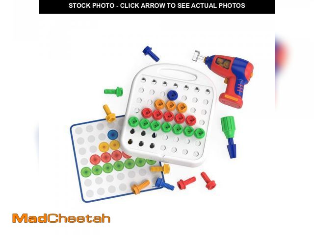 Lot 74-11549290 - Educational Insights Design &amp; Drill Patterns &amp; Shapes Drill Toy, 58 Pieces with Toy Drill, P...
