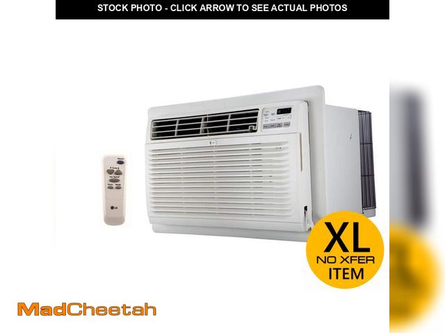 Lot 74-12557541 - LG 9,800 BTU 230/208-Volt Through-the-Wall Air Conditioner Cools 450 Sq. Ft. with Heater and Remote ...