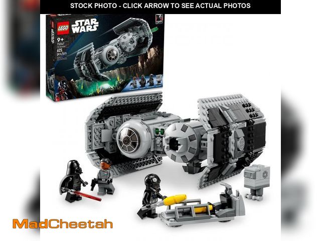 Lot 74-12309262 - LEGO Star Wars TIE Bomber Model Building Kit, Star Wars Toy Starfighter with Gonk Droid Figure, Dart...