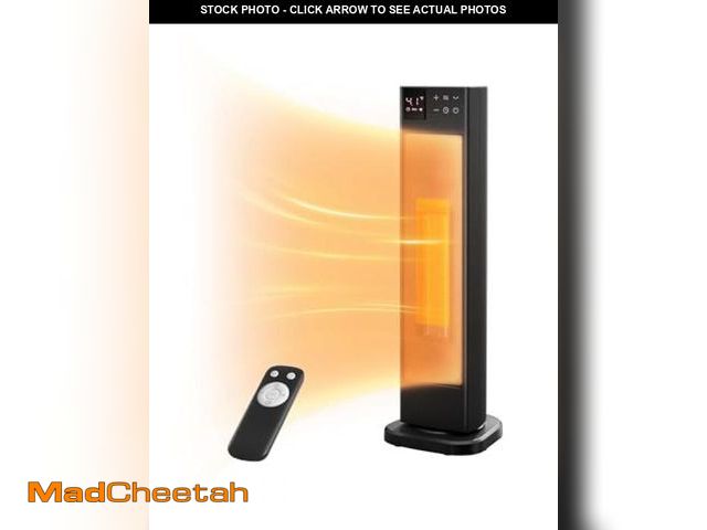 Lot 74-12400047 - PELONIS Oscillating Ceramic Tower Indoor Space Heater for Home with Oscillation, Programmable Thermo...