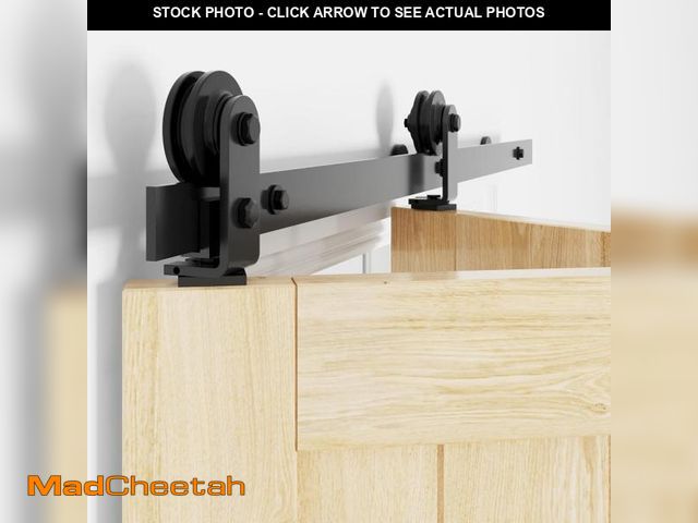 Lot 74-12151393 - WINSOON Bifold Door Hardware 48 inch: Bi fold Heavy Duty Bifold Barn Door Hardware Kit - 48" Sliding...
