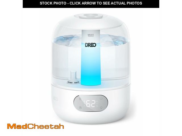 Lot 74-13990050 - DREO Humidifiers for Bedroom, 3L Top Fill 30H &amp; 26dB Quiet Runtime for Large Room, Cool Mist Ult...