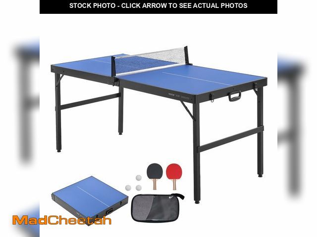 Lot 74-12562459 - VEVOR Ping Pong Table, Mid-Size Table Tennis Game, Indoor MDF Table Tennis Table, Foldable Portable ...