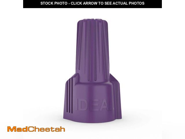 Lot 74-12669849 - IDEAL Twister Al/Cu Purple Wire Connector, Bag of 10 - UNUSED