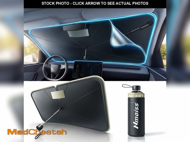 Lot 74-14151013 - Nmoiss True Dual Layer Air Cooled Windshield Sun Shade Umbrella - [Drive to Superior Coolness &amp; ...