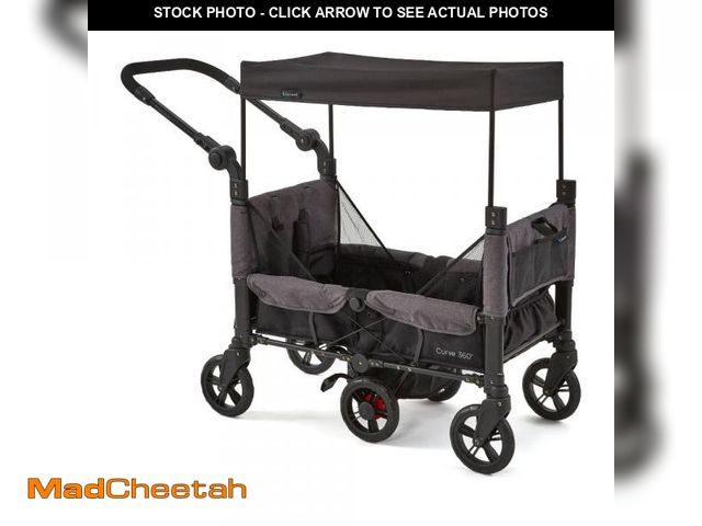 Lot 74-12233553 - Contours Curve 360 Stroller Wagon, Black - UNUSED