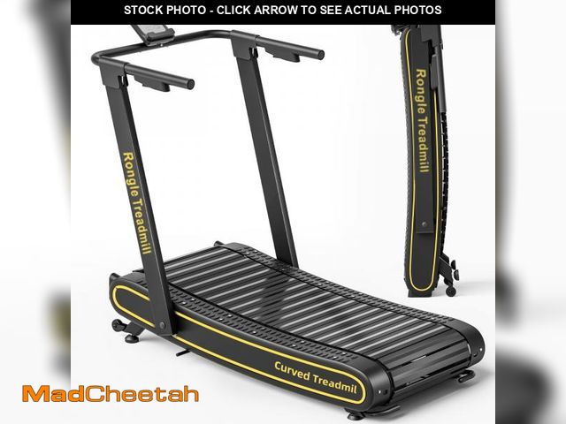 Lot 74-12133695 - RongLe Curved Treadmill, Curved Treadmills Home, Non-Electric Motorized Treadmill-300 LBS CapacityÃ¯...