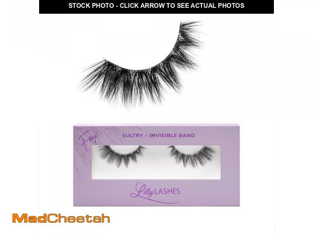 Lot 74-12309403 - Lilly Lashes Sheer Band, False Eyelashes with Invisible Band Lashes, Mink Lashes + Volume, 3D Faux M...