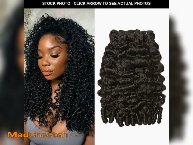 Lot 74-13825678 - ASHINE Burmese Curly Bundles Human Hair Unprocessed Raw Burmese Curly Water Wave Human Hair 3 Bundle...