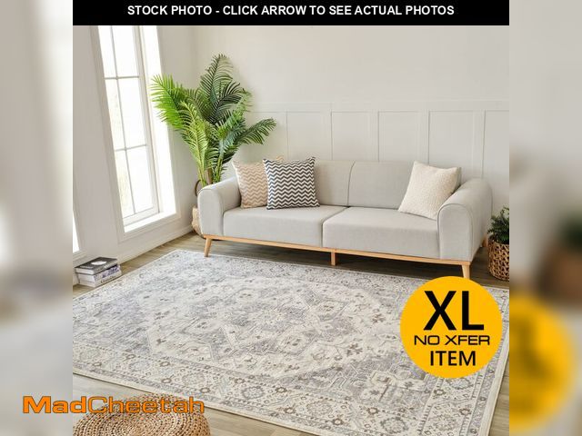 Lot 74-12898484 - RUG BRANCH Nomad 8'x11' (Exact Size: 7'10" x 10'10") Persian Indoor Area Rug, Grey Beige, Oriental -...