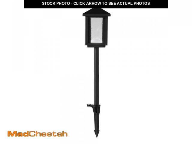 Lot 74-11825845 - Hampton Bay Cairo 160 Lumen Low Voltage Square Transitional Black Integrated LED Waterproof Outdoor ...