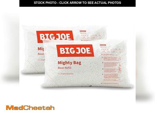 Lot 74-11360130 - Big Joe Bean Refill, Polystyrene Beans for Bean Bags or Crafts, 200 Liters, White - UNUSED