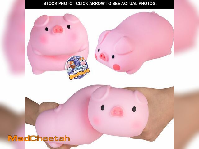 Lot 74-14270831 - ORB Easy Sqweezy Snugglies Jumbo Squishy Pig - Stretch, Squeeze, Snuggle This Big, Fun, Slow Rising ...