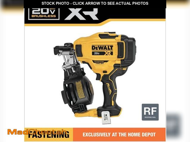 Lot 74-13131434 - DEWALT 20V MAX 15-Degree Electric Cordless Roofing Nailer (Tool Only) - UNUSED