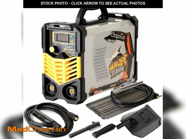 Lot 74-13927317 - MMA Welder,160A ARC Welder Machine IGBT Inverter Digital Display LCD Hot Start Welder with Welding S...
