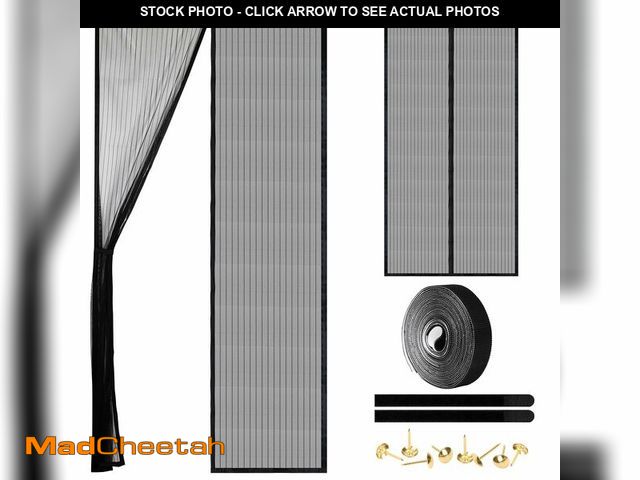 Lot 74-14269783 - Magnetic Screen Door - Self Sealing, Heavy Duty, Hands Free Mesh Partition Keeps Bugs Out Let Breeze...