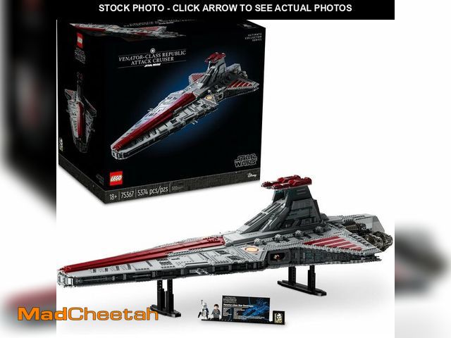 Lot 74-11915801 - LEGO Star Wars Venator-Class Republic Attack Cruiser, Ultimate May The 4th Collectibles, Series Buil...