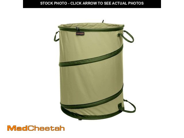 Lot 74-13769344 - Fiskars 30 Gal. Collapsible Kangaroo Lawn and Leaf Bag - UNUSED